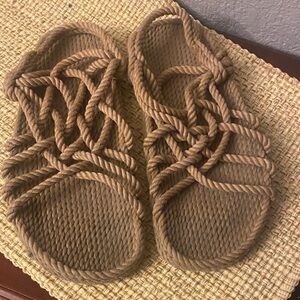 Men's Tan Rope Sandals
